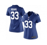 Women's Nike New York Giants #33 Andrew Adams Limited Royal Blue Team Color NFL Jersey