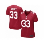 Women's Nike New York Giants #33 Bobby Rainey Limited Red Alternate NFL Jersey
