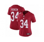 Women's Nike New York Giants #34 Shane Vereen Vapor Untouchable Limited Red Alternate NFL Jersey