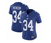 Women's Nike New York Giants #34 Shane Vereen Vapor Untouchable Limited Royal Blue Team Color NFL Jersey