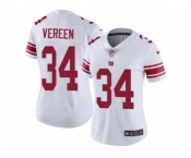 Women's Nike New York Giants #34 Shane Vereen Vapor Untouchable Limited White NFL Jersey