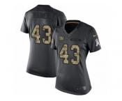 Women's Nike New York Giants #43 Bobby Rainey Limited Black 2016 Salute to Service NFL Jersey