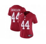 Women's Nike New York Giants #44 Mark Herzlich Vapor Untouchable Limited Red Alternate NFL Jersey
