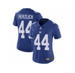 Women's Nike New York Giants #44 Mark Herzlich Vapor Untouchable Limited Royal Blue Team Color NFL Jersey
