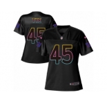 Women's Nike New York Giants #45 Will Tye Game Black Fashion NFL Jersey