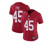 Women's Nike New York Giants #45 Will Tye Vapor Untouchable Limited Red Alternate NFL Jersey