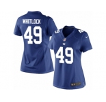 Women's Nike New York Giants #49 Nikita Whitlock Limited Royal Blue Team Color NFL Jersey