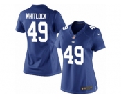 Women's Nike New York Giants #49 Nikita Whitlock Limited Royal Blue Team Color NFL Jersey