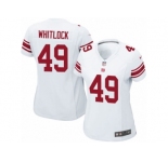 Women's Nike New York Giants #49 Nikita Whitlock Limited White NFL Jersey