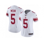 Women's Nike New York Giants #5 Davis Webb Vapor Untouchable Limited White NFL Jersey