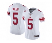 Women's Nike New York Giants #5 Davis Webb Vapor Untouchable Limited White NFL Jersey