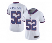Women's Nike New York Giants #52 Jonathan Casillas Limited White Rush NFL Jersey