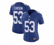 Women's Nike New York Giants #53 Harry Carson Vapor Untouchable Limited Royal Blue Team Color NFL Jersey