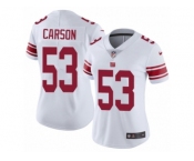 Women's Nike New York Giants #53 Harry Carson Vapor Untouchable Limited White NFL Jersey