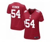 Women's Nike New York Giants #54 Olivier Vernon Limited Red Alternate NFL Jersey