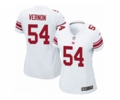 Women's Nike New York Giants #54 Olivier Vernon Limited White NFL Jersey