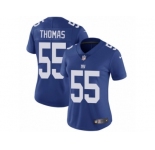 Women's Nike New York Giants #55 J.T. Thomas Vapor Untouchable Limited Royal Blue Team Color NFL Jersey