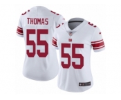 Women's Nike New York Giants #55 J.T. Thomas Vapor Untouchable Limited White NFL Jersey