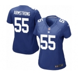 Women's Nike New York Giants #55 Ray-Ray Armstrong Game Royal Blue Team Color NFL Jersey