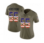 Women's Nike New York Giants #55 Ray-Ray Armstrong Limited Olive USA Flag 2017 Salute to Service NFL Jersey