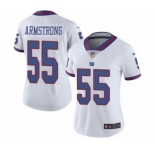 Women's Nike New York Giants #55 Ray-Ray Armstrong Limited White Rush Vapor Untouchable NFL Jersey