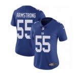 Women's Nike New York Giants #55 Ray-Ray Armstrong Royal Blue Team Color Vapor Untouchable Elite Player NFL Jersey
