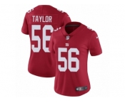 Women's Nike New York Giants #56 Lawrence Taylor Vapor Untouchable Limited Red Alternate NFL Jersey
