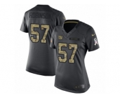 Women's Nike New York Giants #57 Keenan Robinson Limited Black 2016 Salute to Service NFL Jersey