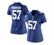 Women's Nike New York Giants #57 Keenan Robinson Limited Royal Blue Team Color NFL Jersey