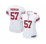 Women's Nike New York Giants #57 Keenan Robinson Limited White NFL Jersey