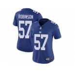 Women's Nike New York Giants #57 Keenan Robinson Vapor Untouchable Limited Royal Blue Team Color NFL Jersey