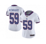 Women's Nike New York Giants #59 Devon Kennard Limited White Rush NFL Jersey