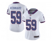 Women's Nike New York Giants #59 Devon Kennard Limited White Rush NFL Jersey