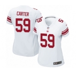 Women's Nike New York Giants #59 Lorenzo Carter Game White NFL Jersey