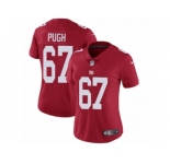 Women's Nike New York Giants #67 Justin Pugh Vapor Untouchable Limited Red Alternate NFL Jersey