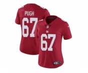 Women's Nike New York Giants #67 Justin Pugh Vapor Untouchable Limited Red Alternate NFL Jersey