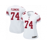 Women's Nike New York Giants #74 Ereck Flowers Game White NFL Jersey
