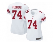 Women's Nike New York Giants #74 Ereck Flowers Game White NFL Jersey