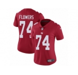 Women's Nike New York Giants #74 Ereck Flowers Vapor Untouchable Limited Red Alternate NFL Jersey