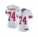 Women's Nike New York Giants #74 Ereck Flowers Vapor Untouchable Limited White NFL Jersey