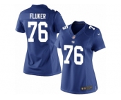 Women's Nike New York Giants #76 D.J. Fluker Limited Royal Blue Team Color NFL Jersey