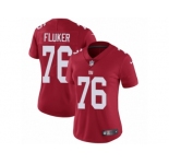 Women's Nike New York Giants #76 D.J. Fluker Vapor Untouchable Limited Red Alternate NFL Jersey