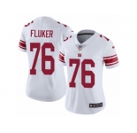 Women's Nike New York Giants #76 D.J. Fluker Vapor Untouchable Limited White NFL Jersey