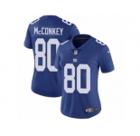 Women's Nike New York Giants #80 Phil McConkey Vapor Untouchable Limited Royal Blue Team Color NFL Jersey
