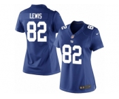 Women's Nike New York Giants #82 Roger Lewis Limited Royal Blue Team Color NFL Jersey