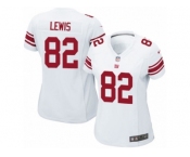 Women's Nike New York Giants #82 Roger Lewis Limited White NFL Jersey