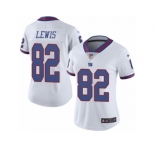 Women's Nike New York Giants #82 Roger Lewis Limited White Rush NFL Jersey