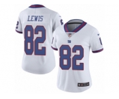 Women's Nike New York Giants #82 Roger Lewis Limited White Rush NFL Jersey
