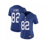 Women's Nike New York Giants #82 Roger Lewis Vapor Untouchable Limited Royal Blue Team Color NFL Jersey