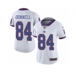 Women's Nike New York Giants #84 Larry Donnell Limited White Rush NFL Jersey